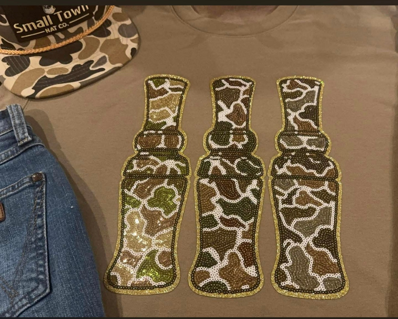 Duck Call sequin sweatshirt