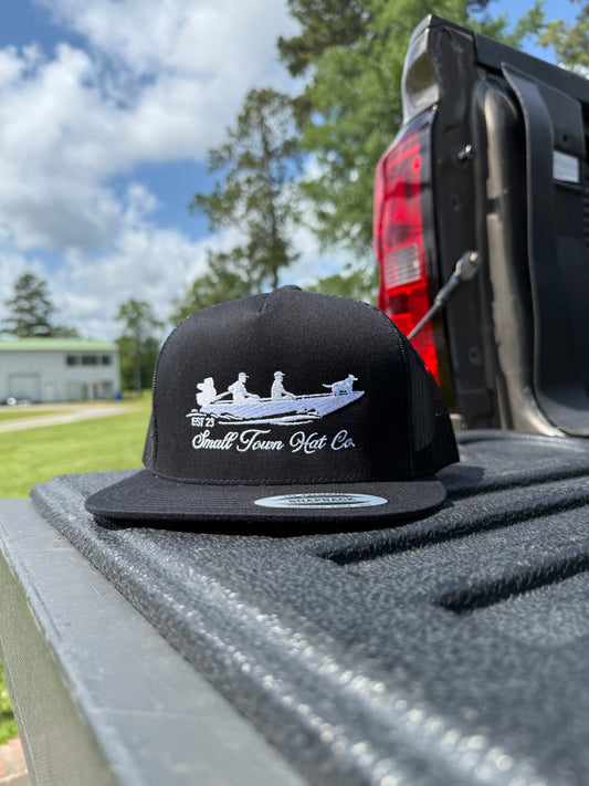Black/white duck boat
