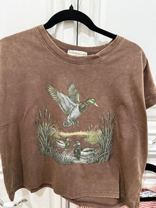 Duck Hole cropped shirt